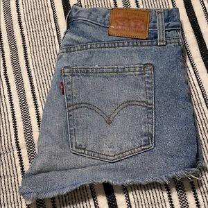 Levi’s High Rise Denim Shorts